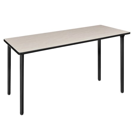 Regency Kee Folding Tables, 72 W, 24 L, 29 H, Wood, Metal Top, Maple MTF7224PLBK
